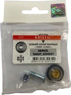 Aesco Mey Ithalat® Kristal 35574 Herkül Yakut Zümrüt Yedek Seramik Elması