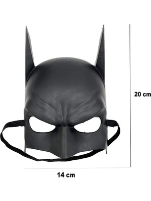 Aesco Mey Ithalat® Siyah Renk Çocuk Boy Arkadan Lastikli Maske   20X14 cm