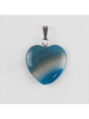 Aesco Akik Kalpli Doğaltaş Kolye Ucu