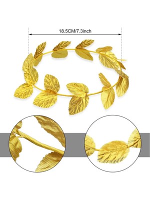 Aesco Mey Ithalat® Roma Bizans Altın Yapraklı Sezar Tacı