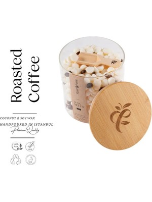 Fleur & Fume Everblend Melt Serisi - Roasted Coffee - Gerçek Kahve Çekirdekli Doğal Soya & Coconut Wax Melt
