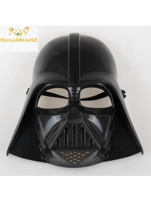 Aesco Mey Ithalat® Çocuk Boy Yıldız Savaşları Darth Vader Maskesi ve 90 cm Pelerin Seti Siyah