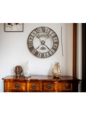 Aesco Mey Ithalat® Eskitme Cafe De Paris 73 cm Roma Rakamlı Duvar Saati