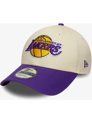 New Era Nba Colourblock 9forty Los Angeles Lakers Unisex Bej Şapka.-