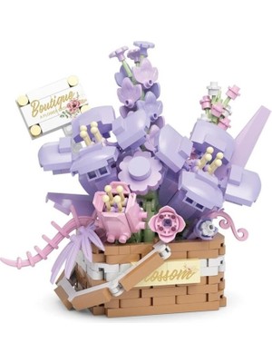 Aesco Mey Ithalat® P1087 Çiçek Buketi 515 Parça Block Oyuncak