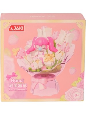 Aesco Mey Ithalat® HK121 Jaki Çiçek Buketi 187 Parça Block Oyuncak