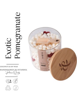 Fleur & Fume Everblend Melt Serisi - Exotic Pomegranate - Nar Çiçeği Içerikli Doğal Soya & Coconut Wax Melt