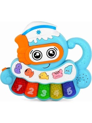 Aesco Mey Ithalat® Sesli ve Işıklı Piyanolu Ahtapot