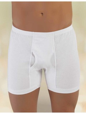Şahinler Beyaz Pamuklu Klasik Erkek Boxer 6'lı Paket Ekonomik Cinsiyet: Erkek ME007