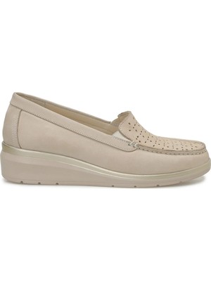 Polaris 5 Nokta 105775.Z6FX Bej Kadın Loafer