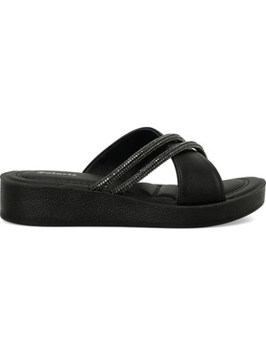 Polaris 407006.Z6FX Siyah Kadın Terlik