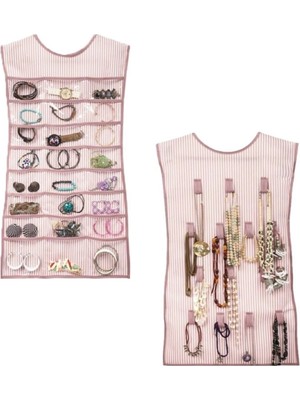 Aesco Mey Ithalat®  Elbise Şeklinde Takı Düzenleyici Iki Taraflı Mücevherler ve Takılar Için Takı Organizer