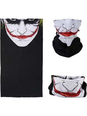 Aesco Mey Ithalat® Joker Desenli Çok Amaçlı – Yüz, Boyun ve Bandana Maskesi 5 No