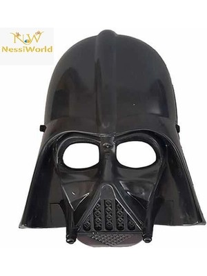 Aesco Mey Ithalat® Yıldız Savaşları Maskesi Darth Vader Maskesi Siyah Renk