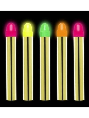 Aesco Mey Ithalat® Fosforlu Parti Boyası 6’lı – Karanlıkta Parlayan Yüz Boyası