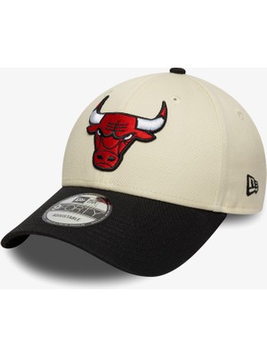New Era Nba Colourblock 9forty Chicago Bulls Unisex Bej Şapka.-