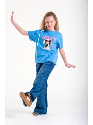 Loco Loco Kız  Çocuk 8480 Kot Pis Paça Pantolon