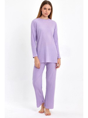 Fitilli Interlok Kumaş Rahat Kalıp Ev Giyim Takımı