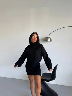 Sakal Ip Triko Takım | Net Siluet, Güçlü Duruş-Siyah