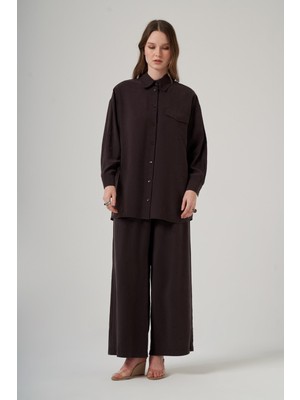 Nuss 1063 Tek Cep Kapak Detaylı Basic Pantolonlu Takım