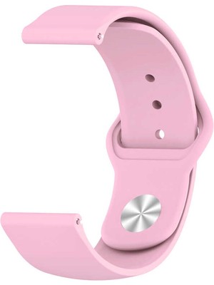 Gpack Fossil Gen 5e FTW4055 Kordon Kayış Mat Silikon 22/KRD11E Pembe