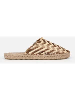 Su14 Malva Naturel Kadın Espadril Terlik