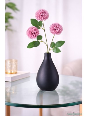 Yapay Çiçek Sitesi Yapay 3 Top Karanfil 62 cm Lila