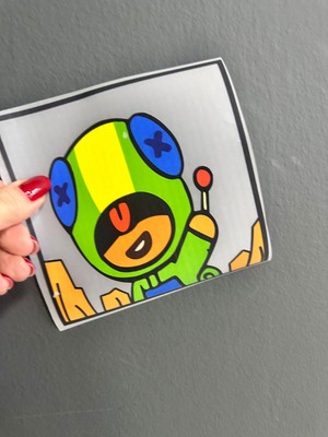 Gönülden Tasarım Ütü Ile Yapışan Çizgi Fil Kahramanı Transfer Baskı Arma 15X15 cm