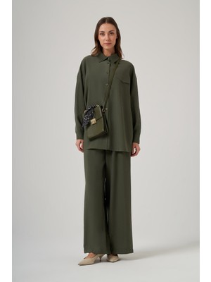 Nuss 1063 Tek Cep Kapak Detaylı Basic Pantolonlu Takım