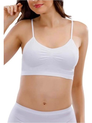 Layza Form 15000 Ip Askılı Dikişsiz Çıkarılabilir Pedli Büstiyer Sütyen Yarım Atlet