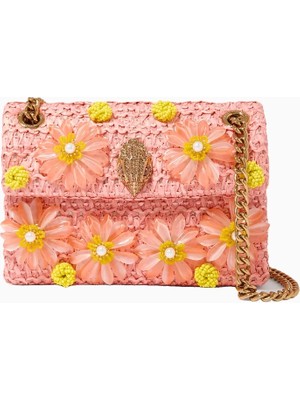 Kurt Geiger Kensington Raffia Effect Mini Zincir Askılı Kadın Çapraz Çanta