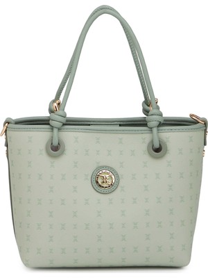 Tergan Yeşil Print Kadın Omuz Çantası - S26Y1PR09193-U2A