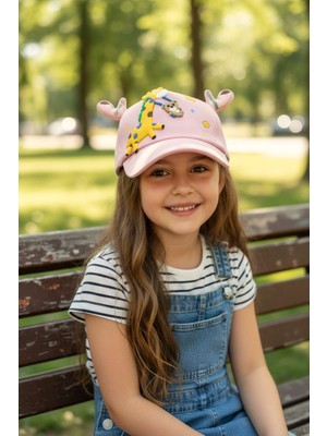 Aware Time Kitti 5-8 Yaş Unisex Bebek & Çocuk Aksesuarlı Yazlık Şapka