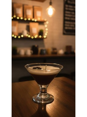 Velmor Candle Espresso Martini Kahve Çekirdeği Detaylı Soyawax Mum