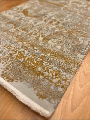 Mevlana Bazaar Saray Esintili Madalyon Motifli 80 x 300 Yün Yolluk