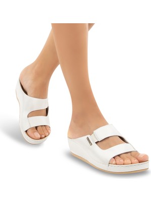 Muya , 31136-PANNA , Topuk Jelli Anatomik Taban Kadın Günlük Terlik