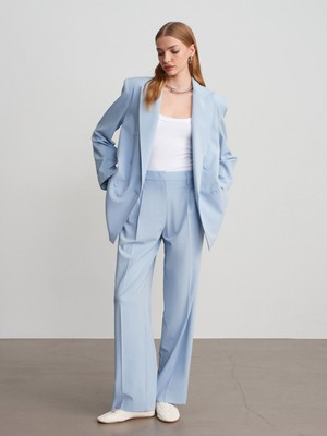 Dilvin 72648 Pilili Pantolon-Mavi