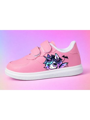 HP Desing Bembetek Boynuz Sevimli Atbaskılı Spor Ayakkabı