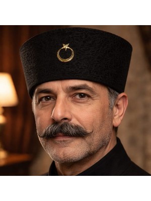 Pandoli Atatürk Kalpağı Başlığı Kuvayi Milliye Gazi Şapkası Yetişkin Kadife Kumaş Gösteri