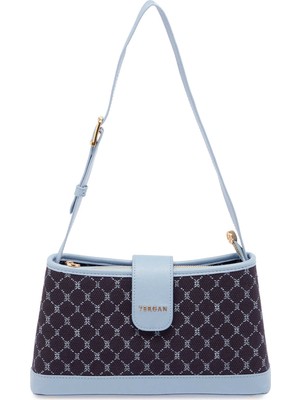 Tergan Lacivert Tekstil Kadın Omuz Çantası - S26Y1TWC0704-I3W