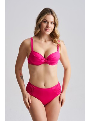 AQUAVİVA Aquaviva Kadın Nadia Kaplı Balenli Bikini Takımı Fuşya
