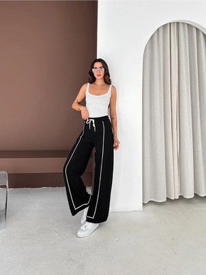 Win Moda Modal Eşofman Altı Paça Biyeli Yandan Pileli Model - 6236