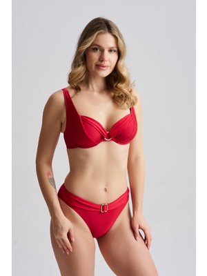 AQUAVİVA Aquaviva Kadın Clarissa Balenli Bikini Takımı Kırmızı