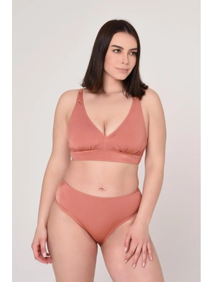 AQUAVİVA Aquaviva Kadın Büyük Beden Valeria Toparlayıcı Bikini Takımı Pudra Pembe