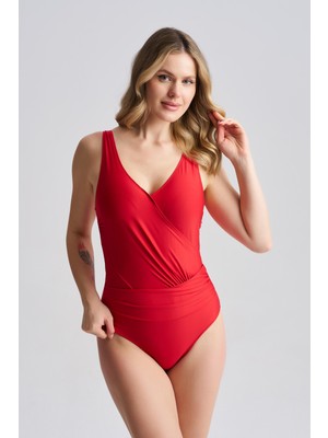 AQUAVİVA Aquaviva Kadın Marbella Kruvaze Mayo Kırmızı