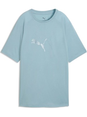 Puma Kadın Turkuaz Puma Evostrıpe Graphic Tee Turkuaz Kadın T-Shirt