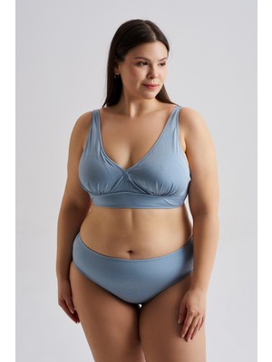 AQUAVİVA Aquaviva Kadın Büyük Beden Valeria Toparlayıcı Bikini Takımı Turkuaz