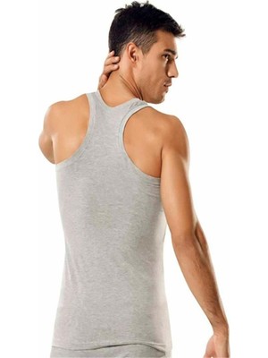 Seher 6'lı Paket Erkek Sporcu Atlet Gri Renk Nefes Alabilir Özellik ve Pamuklu Materyal