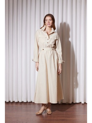 Missemramiss  Missemramiss 5280 Nakışlı Kemerli  Elbise