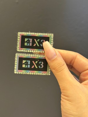 Gönülden Tasarım 2 Adet Ütü Ile Yapışan Taşlı Arma Set 4x2 cm